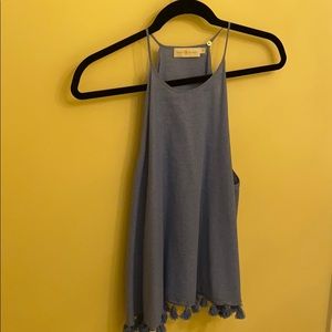 BLUE TORY BURCH HALTER TOP SIZE 12